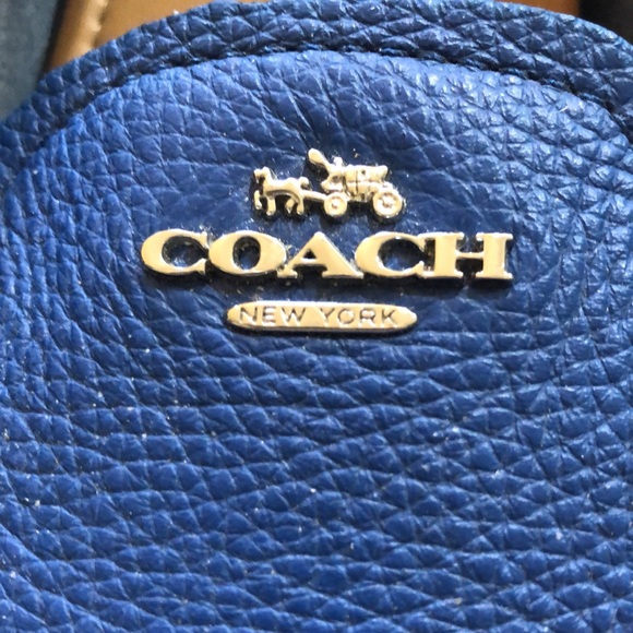 Coach Marley Lock Up Leather Driving Loafer Shoe In Blue Sz 7.5 EUC - Picture 3 of 8